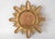 Small Vintage Italian Faux Bois Gilded Sunburst Mirror For Sale In San Francisco - Image 6 of 7