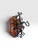 Folk Art Vintage Wrought Iron & Brass 8-Bell Mechanical Door Bell on Wood Plaque For Sale - Image 3 of 11