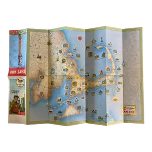 Vintage Tydol Map of Cape Cod