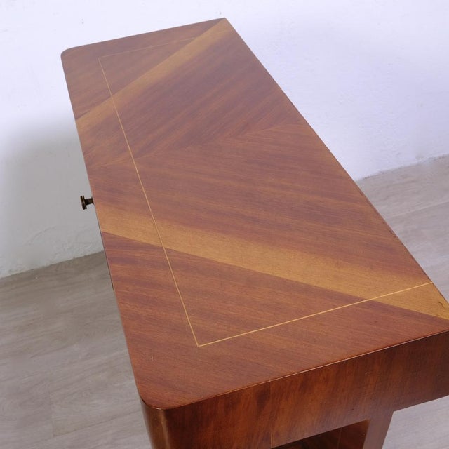 Wood Console Table in the style of Paolo Buffa, 1950s For Sale - Image 7 of 18