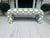 Hollywood Regency Vintage Waterfall Bench Newly Custom Upholstered For Sale - Image 3 of 9
