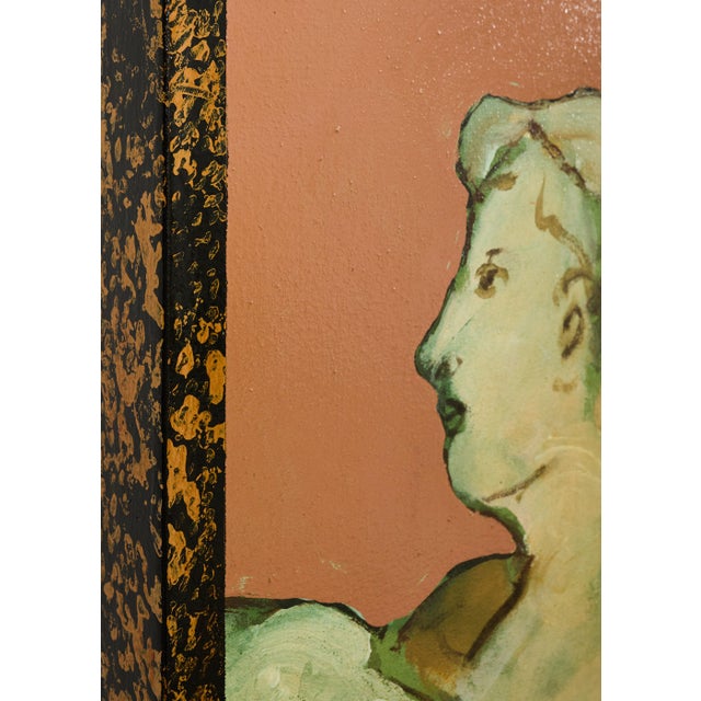 Salmon Ira Yeager Country French Farmer With Animals 8 Ft. For Sale - Image 8 of 18