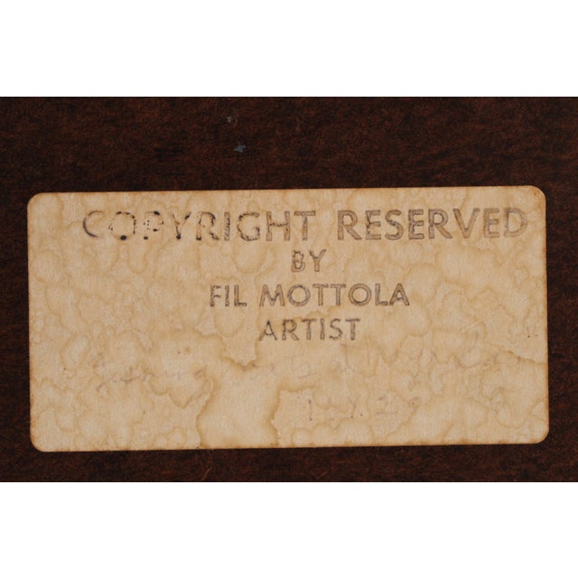 Painting by Filastro Mottola (1915-2008) of Boats in Noyo Bay For Sale - Image 12 of 12