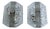 Vintage Bubble Glass and Chrome Sconces, 1970s, Set of 2 For Sale