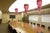 Fantastic Trio of Murano chandeliers made by 86 Murano crystal pink prism in a nickel metal frame. The shape of this...