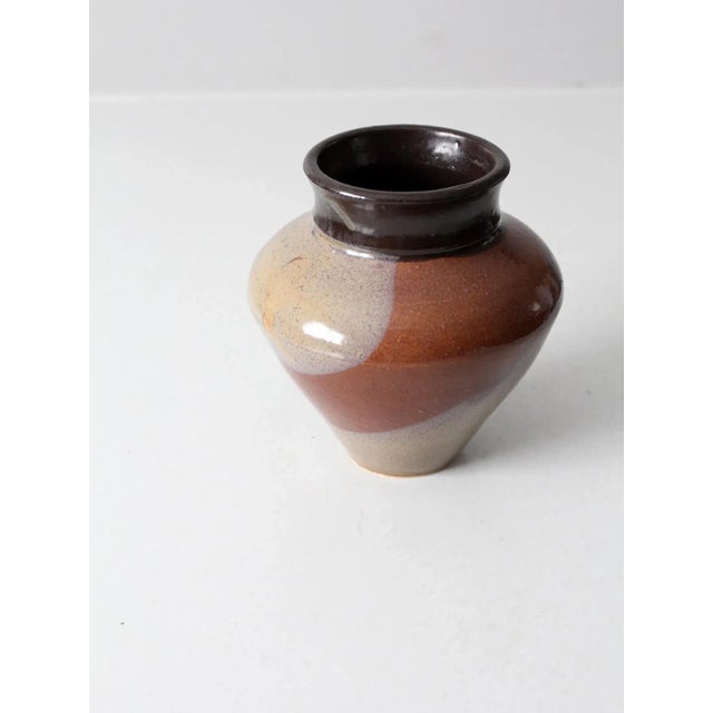 Late 20th Century Vintage Studio Pottery Vase For Sale - Image 5 of 9