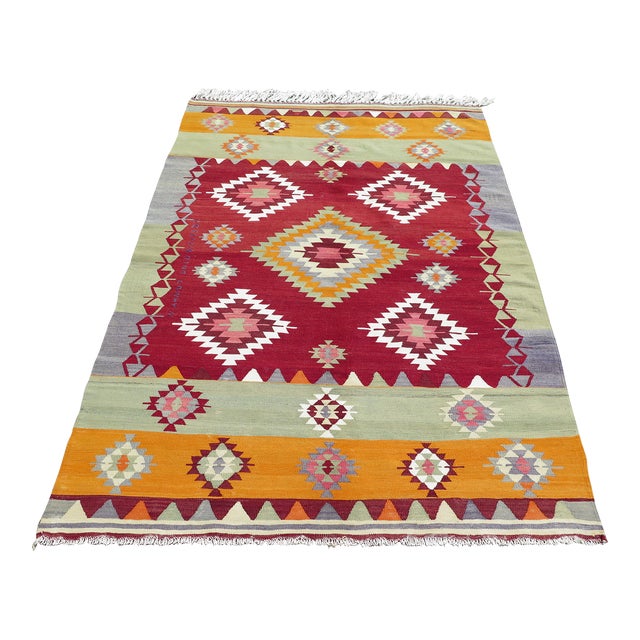 Mid 20th Century Vintage Kilim Area Rugs For Sale