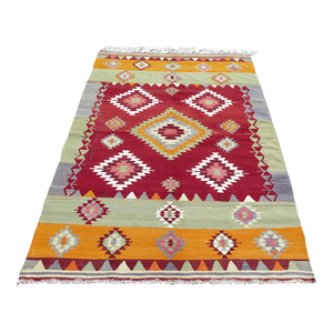 Mid 20th Century Vintage Kilim Area Rugs