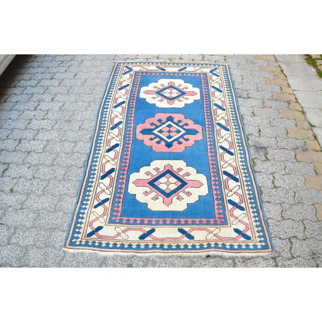 Nomadic Turkish Handmade Rug For Sale - Image 11 of 11