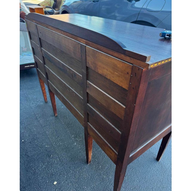 Northern Furniture Company Hepplewhite-Style Sideboard With Ring Pulls & Decorative Banding For Sale - Image 10 of 10