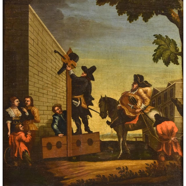 Samuel Butler Hogarth, Hudibras Triomphante, 1700s, Oil on Canvas For Sale - Image 10 of 13