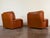 Vintage 1970's Italian Leather Lounge Chairs For Sale - Image 4 of 5