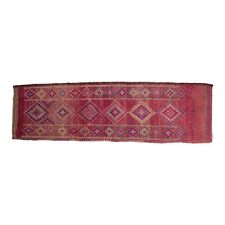 Vintage Distressed Kurd Rug Runner - 3'3" x 10'8" For Sale