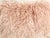 Premium luscious and silky pink Tibetan lambswool pillow backed in a neutral faux suede with zipper closure. Generous 95/5...