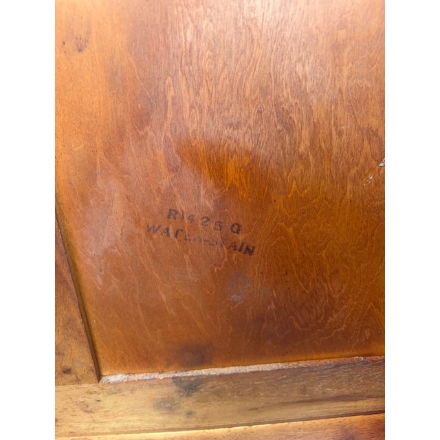 Vintage American of Martinsville Mahogany Seven-Drawer Writing Desk For Sale - Image 11 of 11
