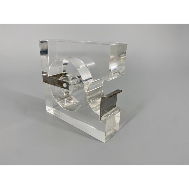 Acrylic Tape Dispenser by Serge Mansau for Fratelli Guzzini, France, 1970s For Sale - Image 10 of 10