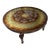 19th Century Round French Hand Painted Gilt Coffee Table with Glass Top For Sale