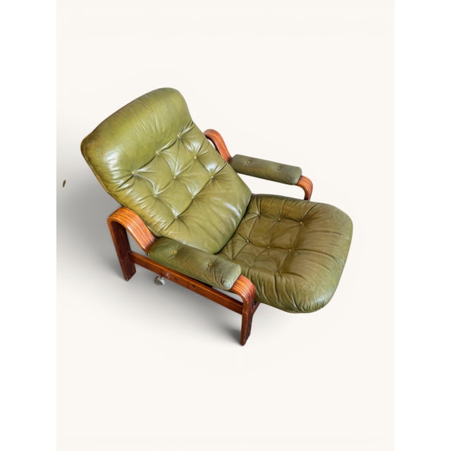 Set of two identical “Relax II” lounge chairs by Göte Möbler of Sweden. These iconic 1970s chairs combine Scandinavian...
