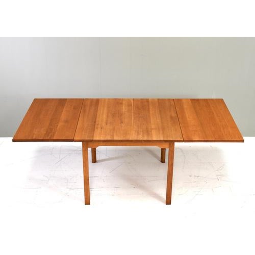 Wood Scandinavian Drop Leaf Dining Table in Oak, 1970s For Sale - Image 7 of 17