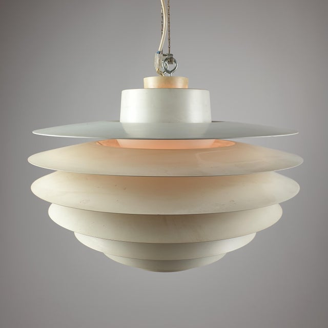 Metal Mid-Century Modern Verona Pendant Light by Svend Middelboe for Nordisk Solar, 1960s For Sale - Image 7 of 11