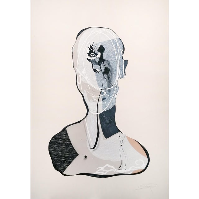 Stefano Mazzolini, S3E, 2022, Collage & Acrylic on Paper For Sale - Image 4 of 5