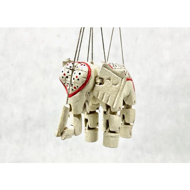 Handcrafted Vintage Marionette Puppet on a String, Burma, 1930s For Sale - Image 4 of 13