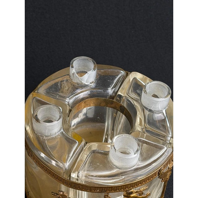Traditional French Neo-Empire Ormolu Perfume Set with Bottles from Arys Paris Fox-Trot, 1890s, Set of 5 For Sale - Image 3 of 12