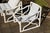 Mid-Century Modern Vintage White Faux Bamboo Chairs by Kettal, 1980s, Set of 2 For Sale - Image 3 of 18