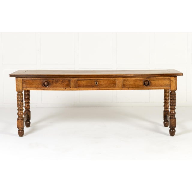 19th Century French Walnut Drapers Table For Sale - Image 10 of 10