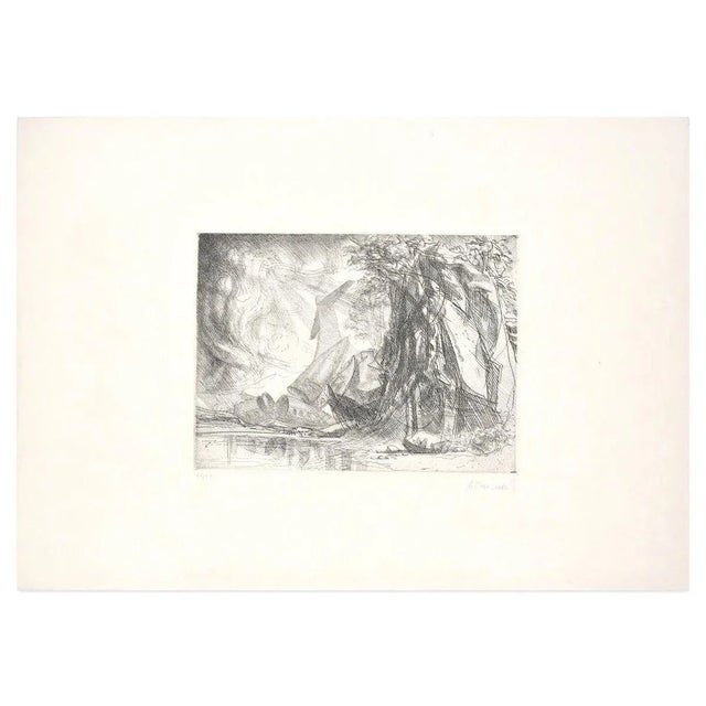 Image dimensions: 17.5 x 23.7 cm. Redemption is a splendid etching and drypointr ealized by the Italian artist Riccardo...