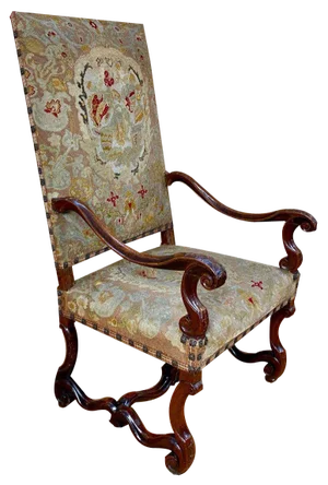 Louis XIII Walnut Armchair