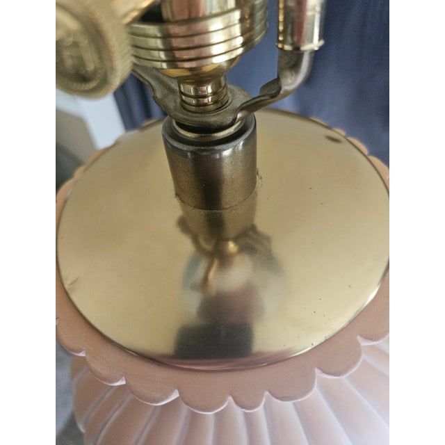 Late 20th Century Porcelain Terra Cotta Lamp by Paul Hanson For Sale - Image 5 of 9