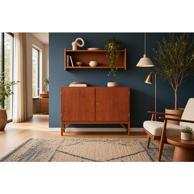 China Cabinet Model 132 in Teak by Børge Mogensen for FDB, 1960s For Sale - Image 11 of 16