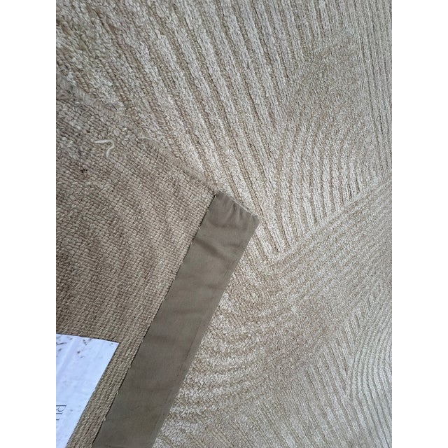Rh Tulsi Wool & Silk Rug – 12' × 15' Wheat | Hand-Knotted Wool & Silk | Made in Nepal For Sale - Image 14 of 18