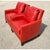 Vintage Bassett Red Leather “Austin” Club Chairs - A Pair For Sale - Image 9 of 12