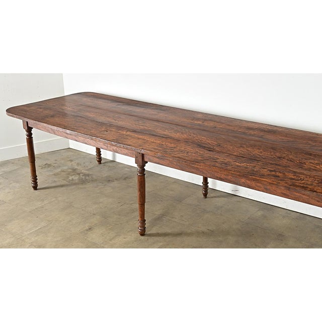 French 19th Century Two-plank Top Farm Table For Sale - Image 4 of 14