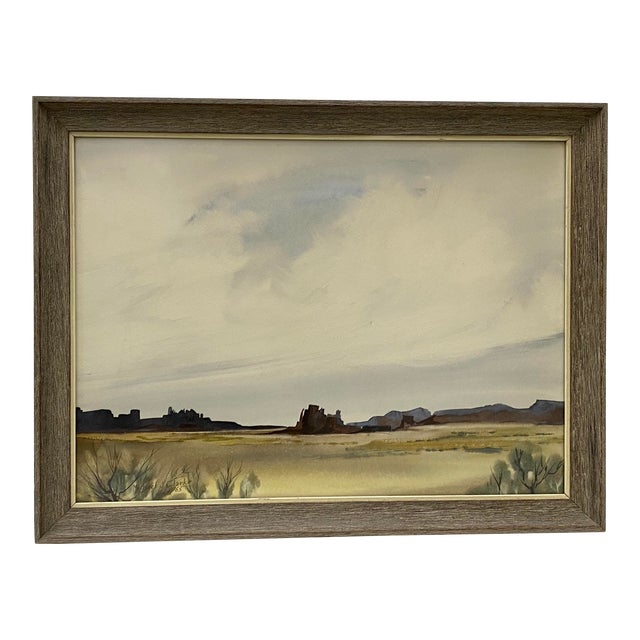 Michael J Clarke Mesquite Nevada Original Watercolor C 1965 Chairish