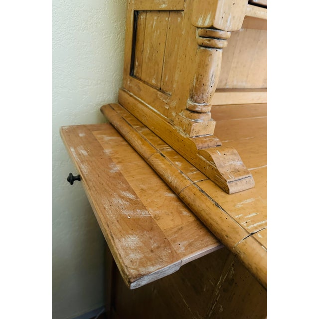 Farmhouse Rustic European Bausman & Co. Bench-Made Buffet W/Removable Top Shelf For Sale - Image 3 of 12