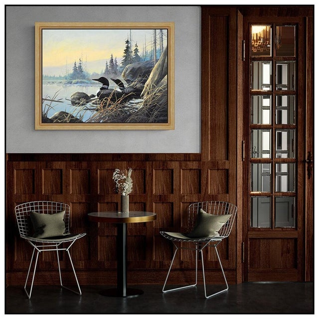 Message us to inquire about custom framing options! (Included for free with every purchase) The artwork here, "Lakeside...