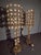 Italian 1970s Italian Gilded Metal Table Lamps With Cristal - a Pair For Sale - Image 3 of 4