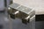 Dining Table in Travertine, Gold-Tone Metal and Acrylic Glass, 1970s For Sale - Image 15 of 18