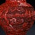 Cinnabar Lacquer Vase Pair / Carved Red Lacquer Landscape Vases For Sale - Image 12 of 12