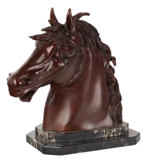 F.G. Ruocco, Horse Head, Bronze