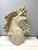 Vintage Plaster Horse Head Sculpture For Sale - Image 4 of 8