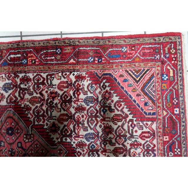 1920s, Antique Persian Hamadan Rug 4' X 6' For Sale - Image 11 of 12