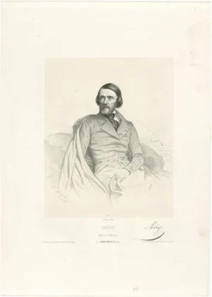Le Gout-Gérard, Portrait of Joseph Méry, 19th Century, Lithograph