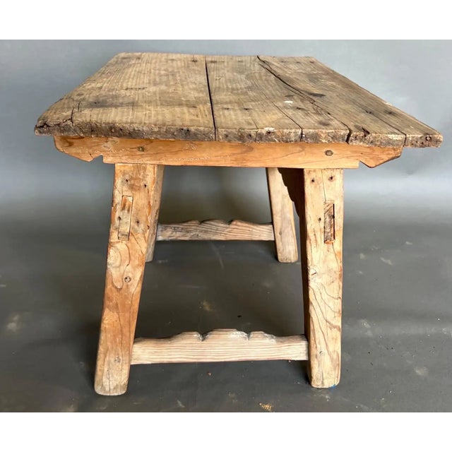 Early 19th Century Early 19th Century Continental Stripped Pine Side Table For Sale - Image 5 of 8