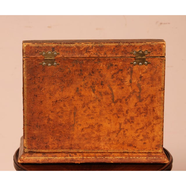 Stationery Rack in Leather, France For Sale - Image 4 of 10