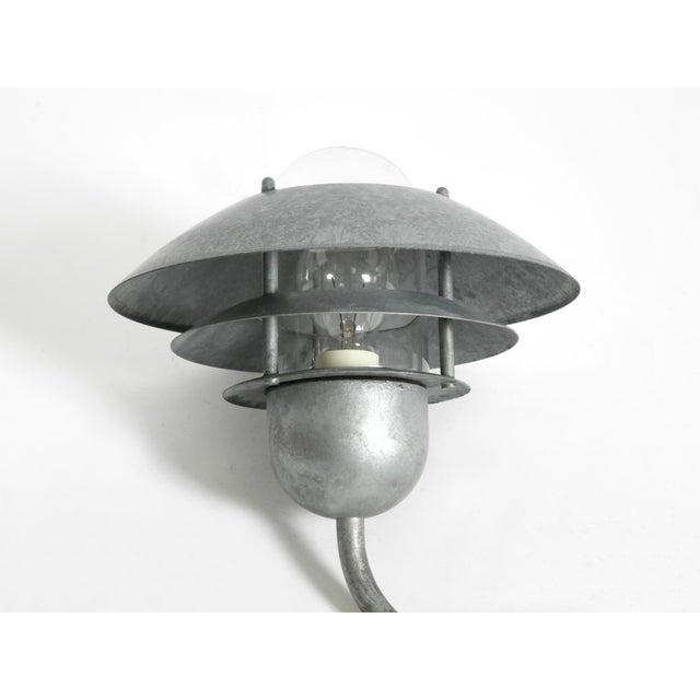 Vintage Danish Outdoor Lamp in Galvanized Steel and Glass Shade from Nordlux, 1990s For Sale - Image 12 of 18