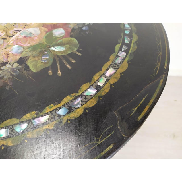 Wood Napoleon III Flower Pedestal Table For Sale - Image 7 of 18